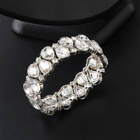 Offre Spéciale – Bracelets YILI tendance et personnalisés pour femme, en alliage de zinc, avec strass géométriques exagérés, parfaits pour les soirées