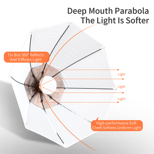 Kit de shenniu pour photographie, boîte souple octogonale à prise ue 70CM, accessoire de Studio Photo à économie d'énergie 45W, Flash, parapluie - Product Image 6
