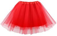 Tutu adolescent pour femmes adulte classique élastique 4 couches tulle tutu pour habiller la fête ballet danse allumer la robe tutu