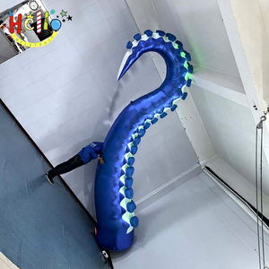 Modè<span class=keywords><strong>le</strong></span> de tentacule de pieuvre gonflable géant de 6 m de hauteur, bleu, avec lumières LED pour la décoration de toits et de scènes - Product Image 1