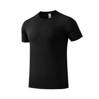 Kaos Olahraga Lengan Pendek Pria Wanita Cepat Kering Bahan Polyester Nylon untuk Gym Fitness Semua Musim Grosir OEM Logo GuangZhou