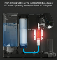 Purificateur d'eau instantané avec filtration RO, eau potable chaude et froide en 3 secondes pour la maison, le bureau, l'hôtel, chauffe-eau