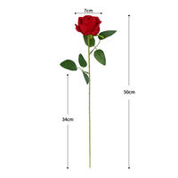 Hochwertige Künstliche Rosen Realistische Seidenblumen in Lila/Blau/Rosa/Weiß/Rot für Partydekoration und Weihnachten