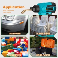 Pistolet de soudage en plastique 500c chauffage rapide Rechargeable efficace Kit de réparation de fissures de pare-chocs en plastique pour batterie Makita 18V