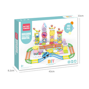 Parque de bloques de construcción multifuncional para niños con engranajes giratorios, juguete educativo de piezas grandes para niños de 2 a 4 años - Product Image 2