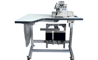 Máquina de coser con bloqueo de cuatro hilos de doble aguja Jukis 6914S original con máquina de coser industrial servo 6914