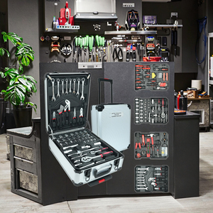 Bộ dụng cụ sửa chữa ô tô 187/399/499 món, cờ lê ratchet, cờ lê nhanh, mạ crôm vanadi, kèm hộp đựng dụng cụ - Product Image 5