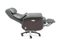 Chaise de bureau électrique intelligente moderne avec massage par airbag et dossier haut en cuir, design ergonomique