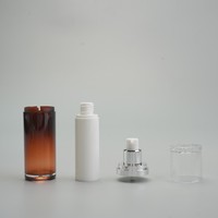 Flacon de sérum cosmétique rechargeable écologique avec pompe sans air en PP de 30 ml, emballage personnalisé de luxe en plastique pour soins de la peau