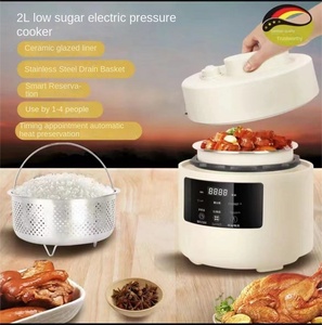 Mini Cuiseur à Riz Portable 3 Tasses 1,2 L en Acier Inoxydable Antiadhésif 1000W à Faible Teneur en Sucre, Garantie 5 Ans, Contrôle Intelligent, Idéal pour l'Extérieur - Product Image 3