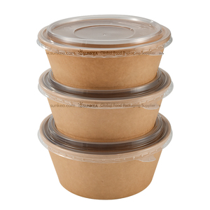 Bao Bì Thức Ăn Nhanh Bao Bì Giấy Kraft Dùng Một Lần Phân Hủy Sinh Học Cà Ri Và Reis Container Với Nắp - Product Image 4