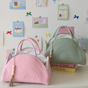 <span class=keywords><strong>Panier</strong></span> à couches en corde de coton pour bébé, grand <span class=keywords><strong>panier</strong></span> de rangement, prix de gros, sac en corde de coton, sac à couches - Product Image 2
