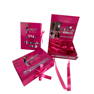 2026 Custom High Quality <b>Magnetic</b> Folding Gift <b>Box</b> With Satin Insert for Hair Extensions - Product Image 2