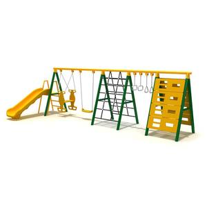 Set Altalena da Giardino per Bambini Attrezzatura da Esterno per Parco Giochi Asilo Nido Altalena in Metallo per Bambini - Product Image 4