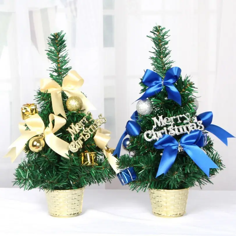 Настольная искусственная новогодняя елка 20 см, праздничное украшение рождественской елки, рождественская елка, праздничное украшение, мини-Рождественская елка