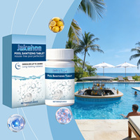 Tablettes de nettoyage pour piscines à vente chaude, dissolution lente, décontamination, amélioration de la qualité de l'eau de la piscine, purificateur, dose de comprimé
