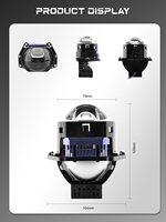 Phare avant universel pour véhicule, projecteur 6000K, phare OEM ODM, vente en gros, ensemble de phares pour accessoires automobiles
