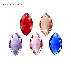 38Mm Kristal Warna-warni Marquise Prisma Chandelier Bagian untuk Dekorasi Pernikahan 7600