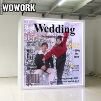 WOWORK vente en gros de boîte de photomaton pour décoration de mariage, de fête et d'événement, amovible et rapide.