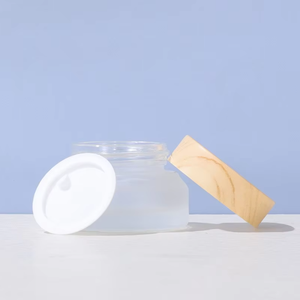 <span class=keywords><strong>TAIBO</strong></span> - Frascos de Vidrio Esmerilado Transparente de 15g, 30g y 50g para Crema Facial, con Tapa Ecológica de Vidrio, Envase de Lujo para Cuidado de la Piel y Cosméticos, Venta al Por Mayor - Product Image 3