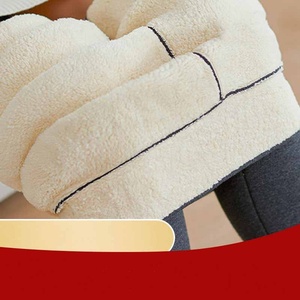 <span class=keywords><strong>Leggings</strong></span> Invernali da Donna a Vita Alta 400g/600g/800g in Pile Lavorato a Maglia con Cuciture, Calze Collant Nere Calde in <span class=keywords><strong>Velluto</strong></span> con Logo in Vita - Product Image 6