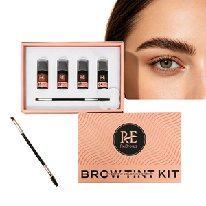 Tinte de Cejas en Crema de Larga Duración, Sin Mezcla, <span class=keywords><strong>Set</strong></span> de 4 Colores, 5ml, para Artistas de Cejas - Product Image 1