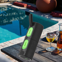 Mini haut-parleur magnétique avec super basses pour USB 5.3 et AUX, lumière LED RGB portable sans fil et batterie rechargeable