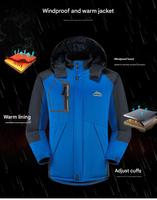Long manteau d'hiver personnalisé pour hommes veste de ski dans la neige polaire chaude coupe-vent isolé imperméable à l'eau fermeture à glissière sur pied imperméable à capuche