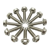 Vis autotaraudeuses métriques en acier inoxydable SS304/316 à six pans creux avec bride M5 à M10 pour le bois