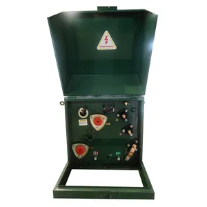 Transformador de potencia montado en almohadilla monofásico personalizado de fábrica de baja pérdida 37,5 Kva 2400V a 400/230V