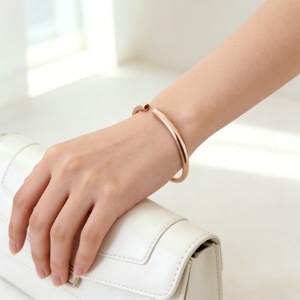 High Quality 99.9% Pure <b>Copper</b> Classic Geometric Unisex Adjustable Cuff <b>Bracelet</b> for Arthritis Relief - Product Image 2