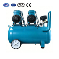 Compresseur d'air portable sans huile 8L, pompe à air 220V, mini compresseur d'air pour la maison, le garage, le gonflage des pneus, la peinture au pistolet