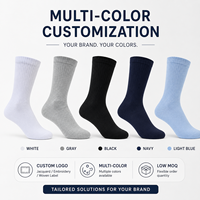 Chaussettes en coton à logo personnalisé, faible MOQ, couleur unie, douces et confortables pour le quotidien, le bureau, hommes et femmes, directement de l'usine