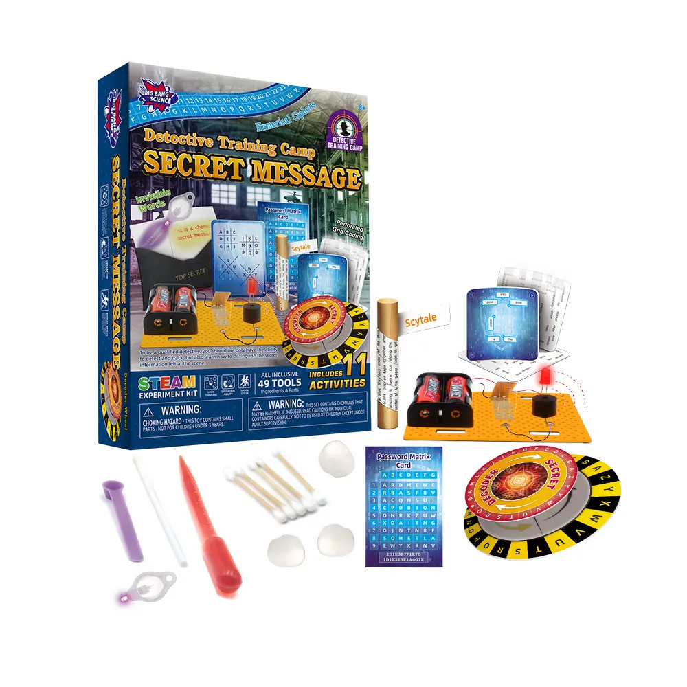 BIG BANG SCIENCE卸売ステム学習おもちゃ子供のための教育玩具子供のための環境にやさしい面白い探偵トレーニングおもちゃ8