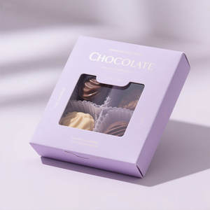 Scatola di cioccolato per Cupcake con finestra trasparente per dolci da Dessert scatola per dolci da asporto con inserti da forno scatola di carta da asporto - Product Image 6