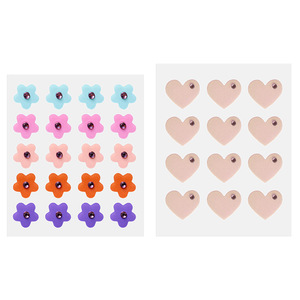 Patchs anti-acné colorés en strass, forme cœur, fins et respirants, traitement de l'acné pour adolescents et adultes - Product Image 1