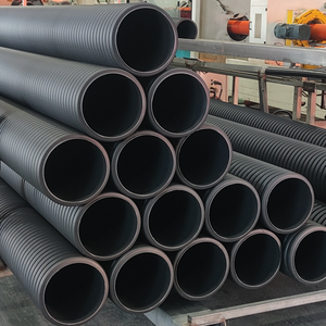 工場供給 12インチ、16インチ、20インチ 波形管 <span class=keywords><strong>HDPE</strong></span> 高品質 二重壁 ポリエチレン 排水管 - Product Image 1
