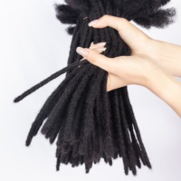 Nouvelle tendance mode élégante couleur naturelle 100% extensions de dreadlock de cheveux humains bruts pour le tressage