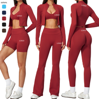 Celana Ketat Musim Dingin Wanita Celana Pendek Gym Tanpa Jahitan Wanita Pakaian Premium Gym Bra Olahraga Wanita Celana Wanita Model Flare Jaket Olahraga