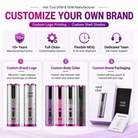Torlin 5200mAh Mini Fer à Boucler Rechargeable Sans Fil Automatique Portable LCD 400F