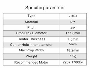 अनुकूलित जीमफान प्रोपेलर श्रृंखला 7038 8038 8045 9047 1038 1045 1050 1147 1245 को rc मल्टीरोटर हवाई जहाज फिक्स्ड विंग के लिए - Product Image 2