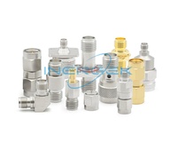 Adaptador de Barril Hembra-Hembra INERGEK de 50 GHz, Conector Jack a Jack de 2.4 mm, Acoplador RF en Línea de 50 Ohmios para Conexiones de Microondas de Precisión
