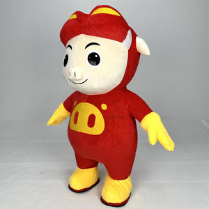 Personalizable Cosplay inflable rojo Gg Bond cerdo dibujos animados Piggy mascota <span class=keywords><strong>disfraz</strong></span> para adultos hecho a mano vestido fiesta promoción traje - Product Image 5