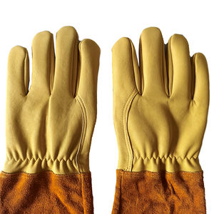 Guantes de jardinería de manga larga de cuero de vaca de cabra a prueba de espinas para mujer de 18 pulgadas - Product Image 5