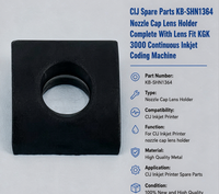 Pièces détachées CIJ KB-SHN1364, support de lentille de buse complet avec lentille, compatible avec la machine de codage à jet d'encre continu KGK 3000