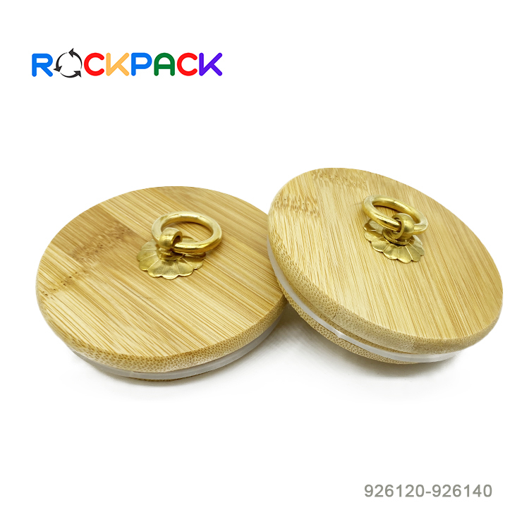 650ml 750ml Luxury Glass Food Candy Storage Jars With Wood Lid