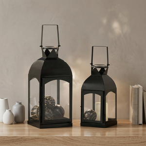 Iron Hollow Out <b>Lamp</b> Middle Eastern Retro Carved Handheld Lantern Vintage Festival Ambience Ornament Home Garden Decoration - Product Image 1