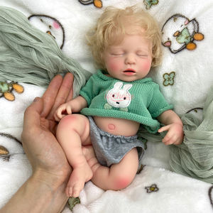 Poupée Reborn en silicone pleine grandeur de 30 cm (12 pouces) avec cheveux personnalisés et racines de cheveux colorées, pour filles, cadeau d'art de collection - Product Image 5