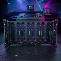 Écran de scène pliable HD portable pour DJ, intérieur/extérieur, avec flight case, pour festivals de musique et affichage publicitaire
