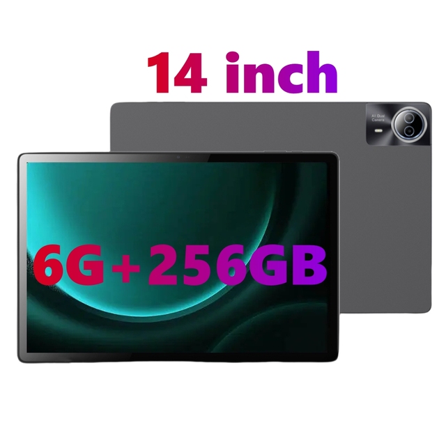 2024 New Higher 14 Inch Wifi Tablet Android 13.0 Octa Core 6G+256GB Tablet PC 2K Incell Screen Android Tablets